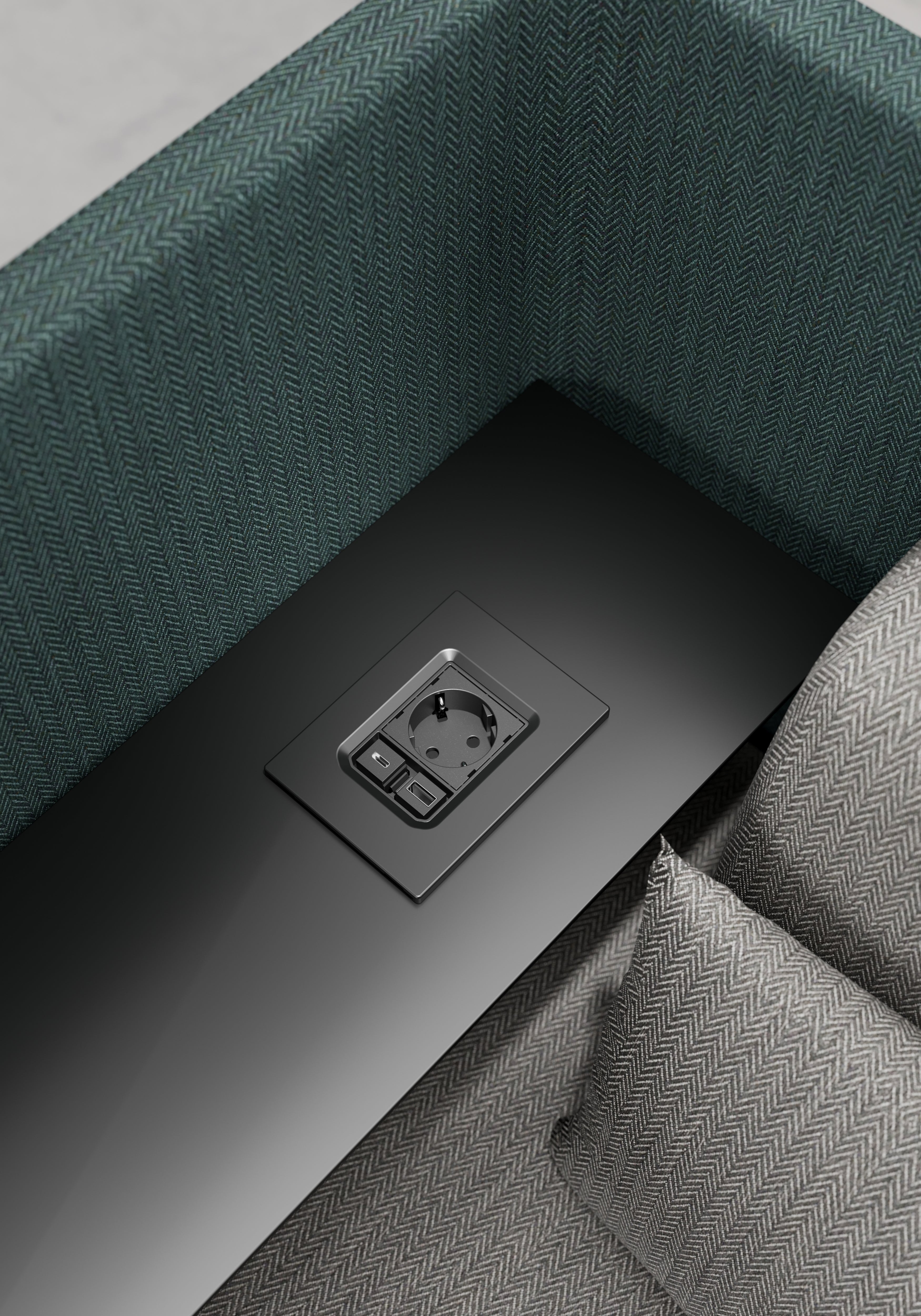 ASA 06008E00003 Vestavná zásuvková jednotka VERSAPAD 1x230V, 2xUSB (nabíječka), nerez ASA 06008E00003 Vestavná zásuvková jednotka VERSAPAD 1x230V, 2xUSB (nabíječka), nerez